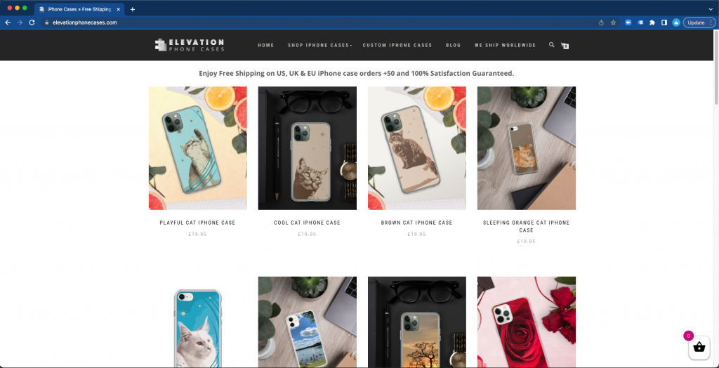 Elevation Phone Cases Website-Preview
