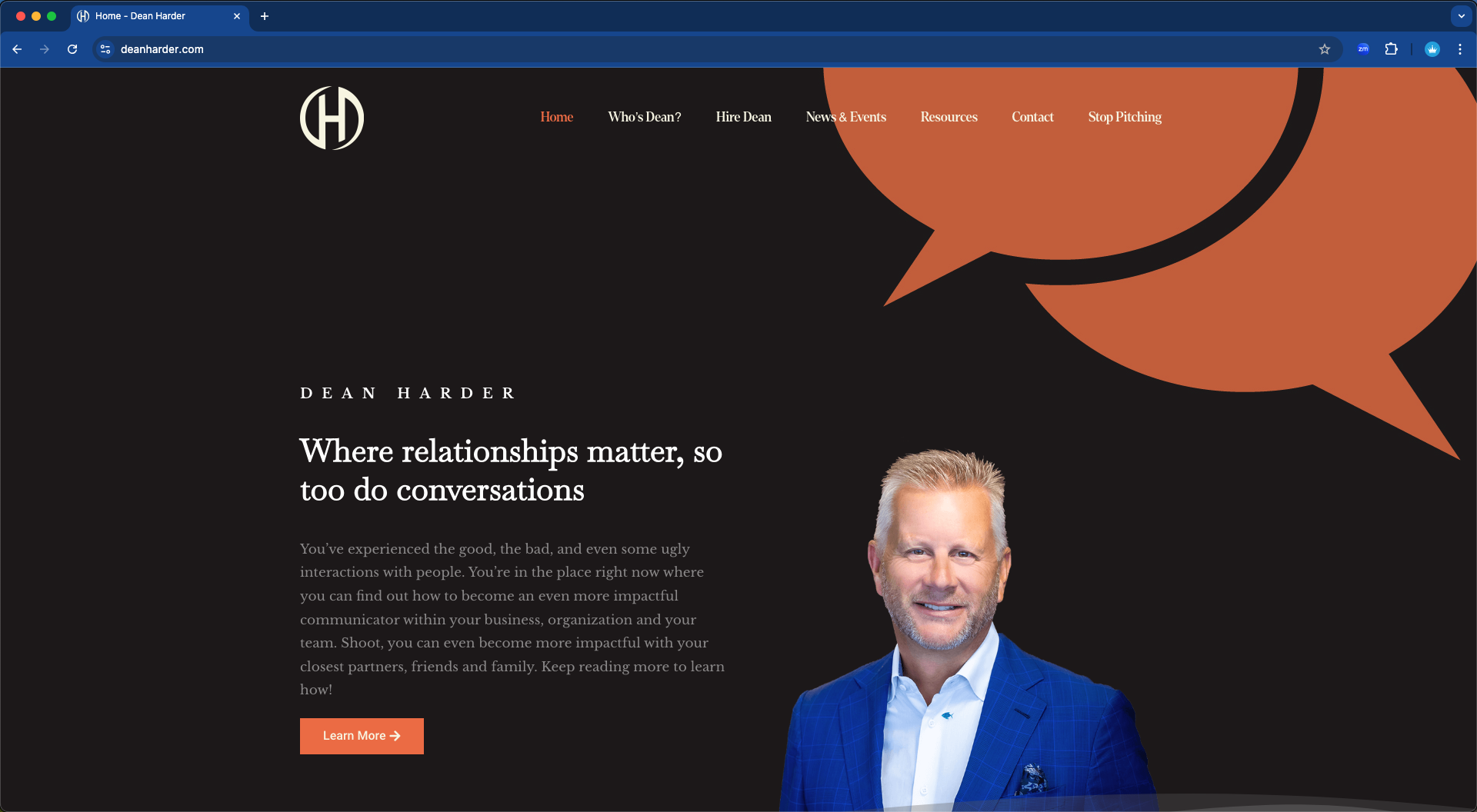 Dean Harder Website Project