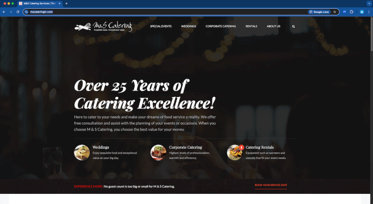 Web Design-Peterborough UK M&S Catering Levi-Emir-Portfolio